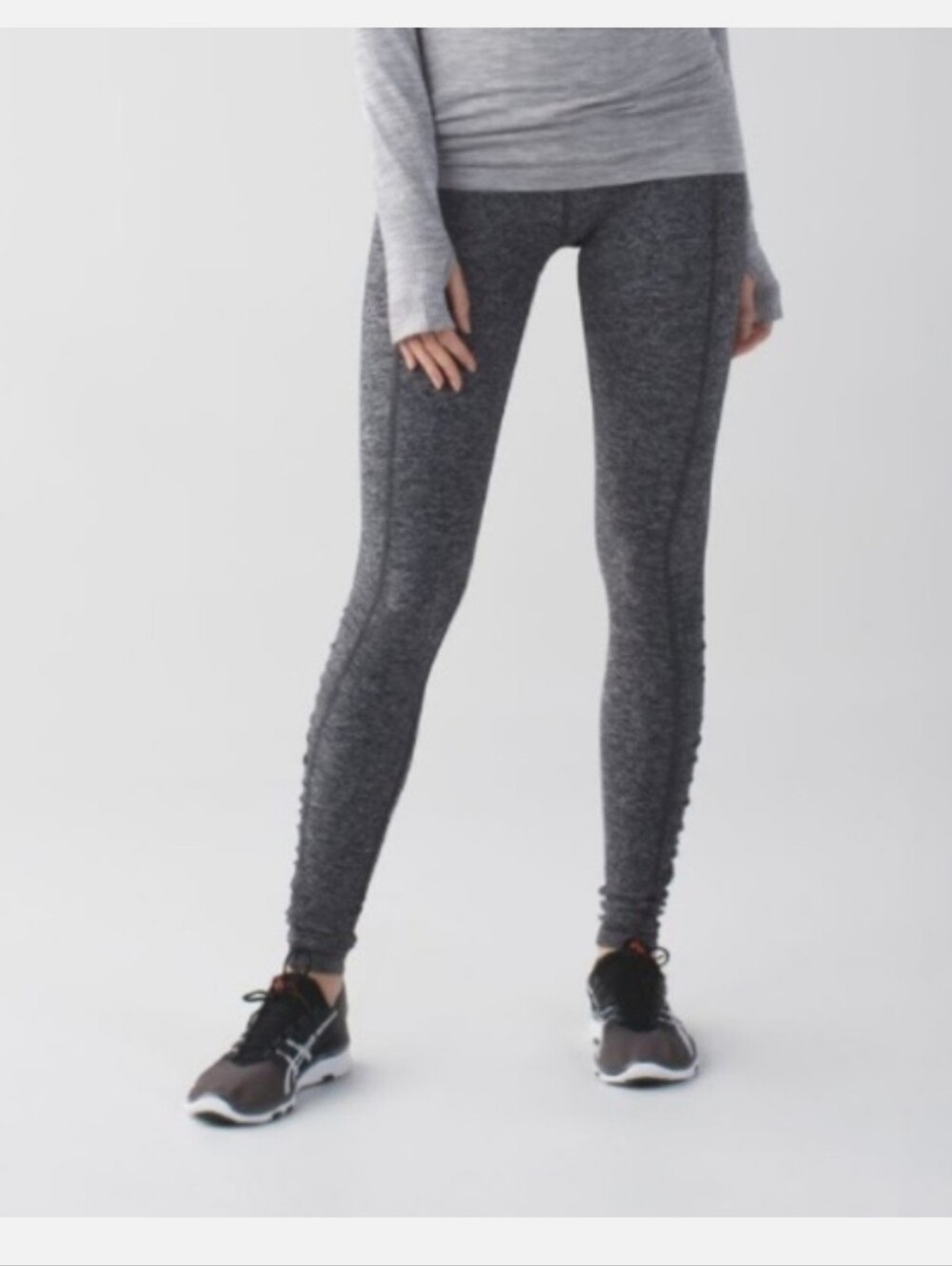 Lululemon Turn Around Tight Heathered Gray